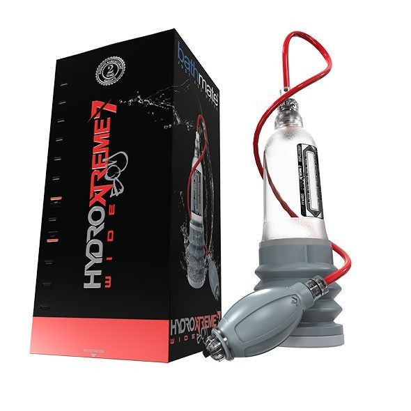 Набір з водяною помпою для збільшення пеніса Hydroxtreme7 Wide Boy Crystal Clear Bathmate