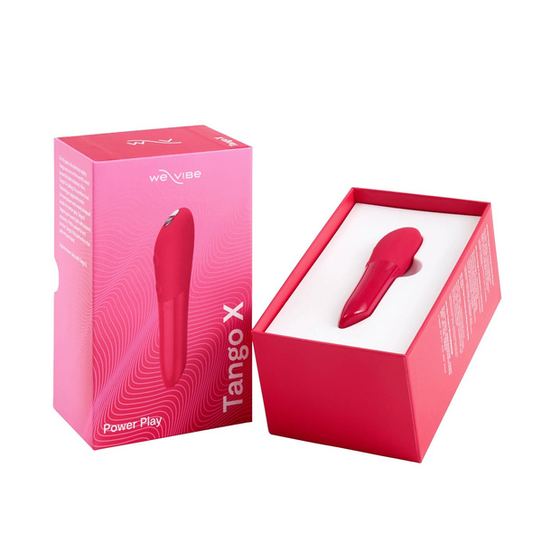 Silikonowy mini wibrator We-Vibe Tango X Cherry Red