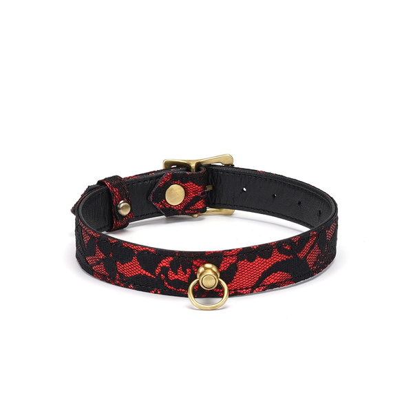 Obróżka Victorian Garden Lace And Pu Choker Liebe Seele