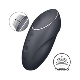 Стимулятор клітора Tap & Climax 1 grey Satisfyer