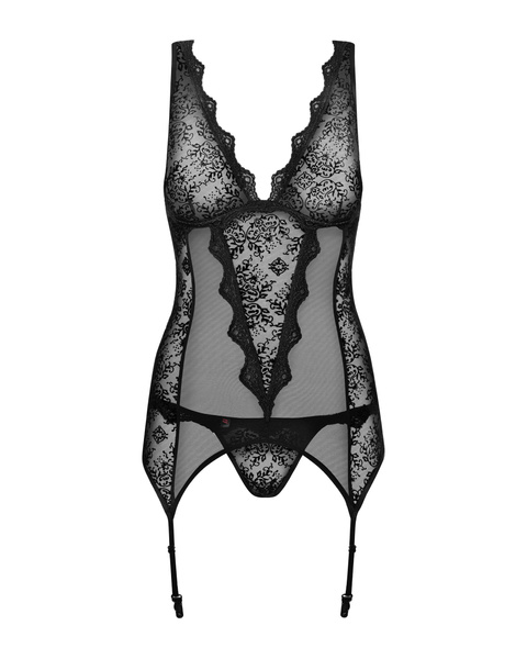 Gorset Ze Stringami Emperita L/Xl Obsessive