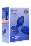 Vibrating Jewel Plug L/Xl Navy b-Vibe