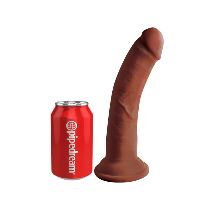 King Cock Dildo Plus 8" Triple Density Cock Brown