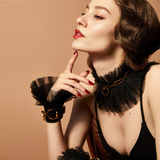 Набір шкіряних аксесуарів для BDSM у валізці Zalo & Upko Luxurious & Romantic Bondage Play Kit UPKO