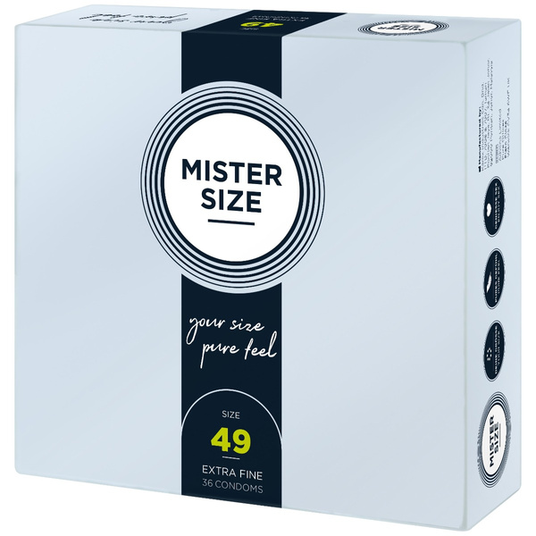 49 Мм Презервативи 36 Штук Mister.Size