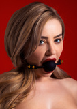 Кляп з веганським ременем Silicone Ball Gag Taboom