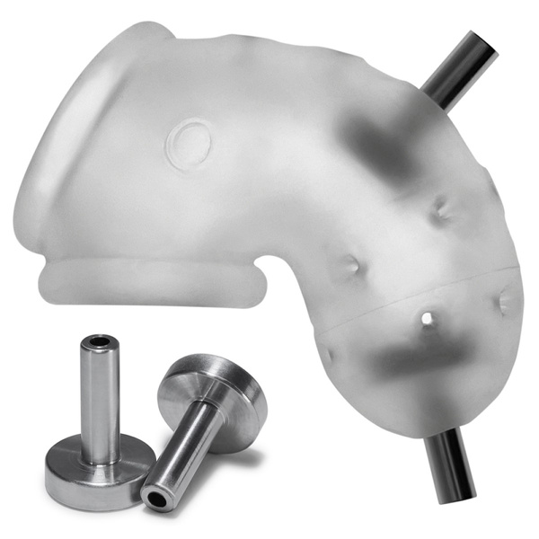 Airlock Electro Air-Lite Vented Chastity Clear Ice Oxballs