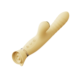 Вібратор Багатофункціональний Rose Thruster Lemon Yellow Zalo