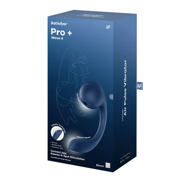 Вібратор Pro+ Wave 4 Connect App Dark Blue Satisfyer
