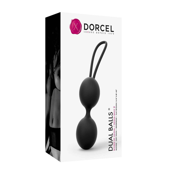 Kulki Do Ćwiczeń Mięśni Kegla Dual Balls Black Marc Dorcel