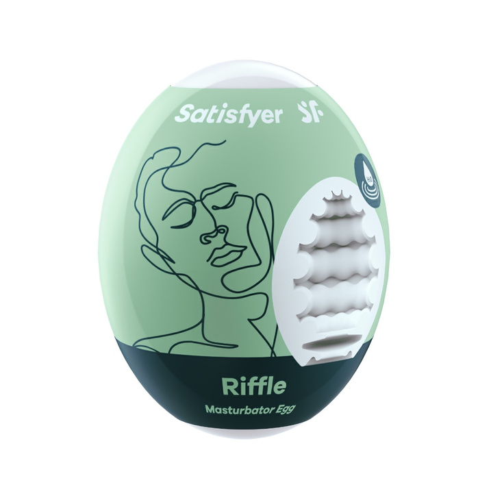 Samolubrykujący masturbator jajko Satisfyer Masturbator Egg Riffle