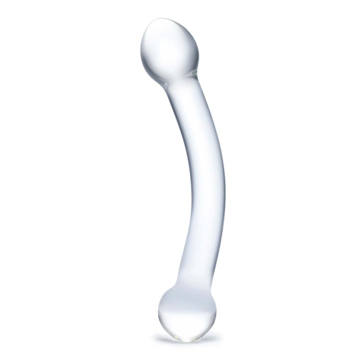 Zakrzywione szklane dildo do stymulacji punktu G Glas Curved G-Spot Stimulator Glass Dildo