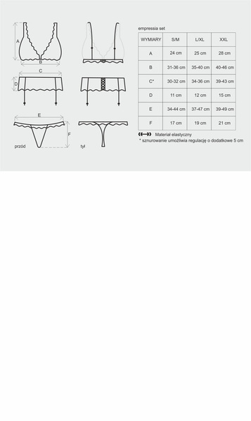 Комплект білизни Emperita S/M Obsessive
