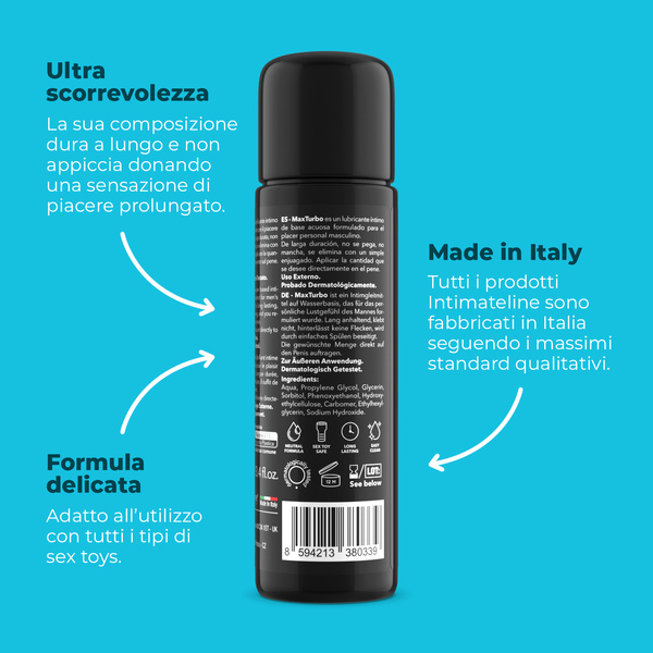 Лубрикант водний для мастурбації Maxturbo 100 мл IntimateLine