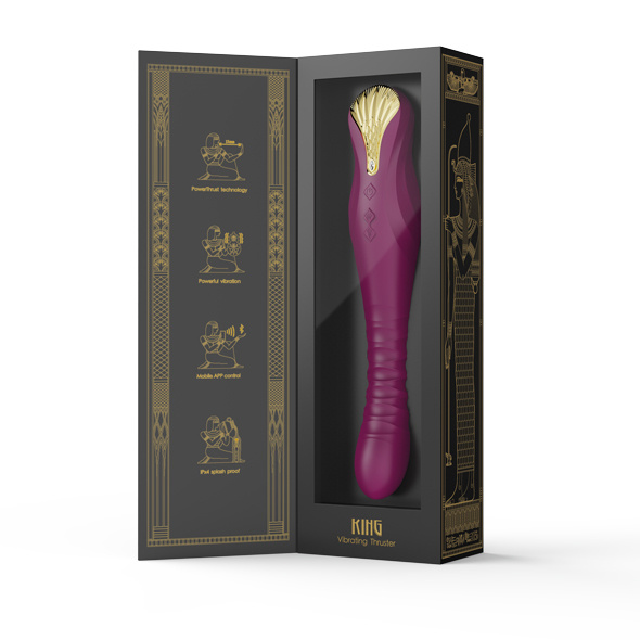 Pulsator Zalo King Vibrating Thruster Velvet Purple