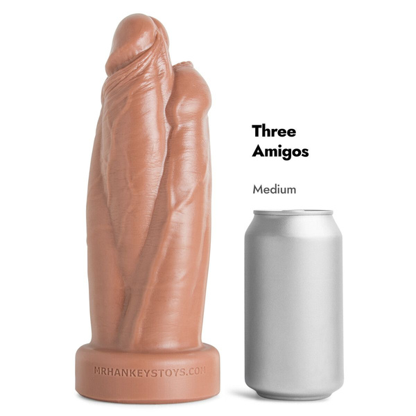 Dildo Three Amigos Soft Tan Vac M Mr Hankeys 