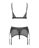 Shibu komplet 3-częściowy czarny S/M Obsessive