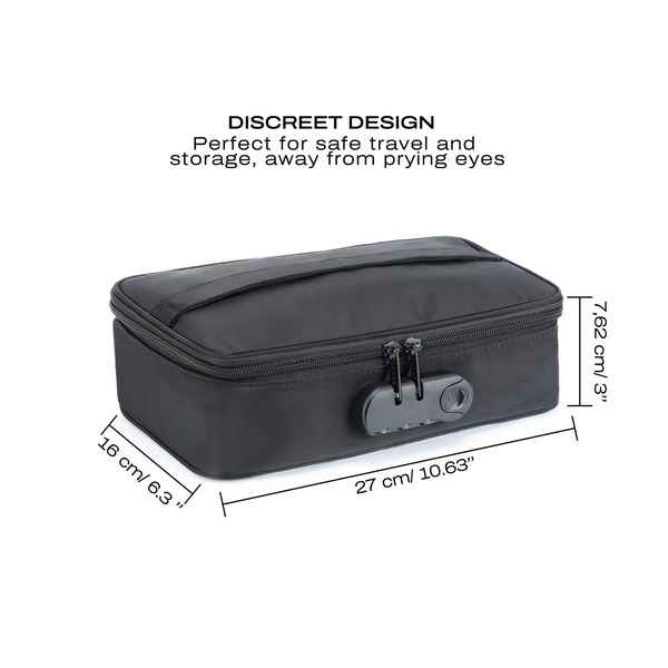 Torba do zabawek erotycznych z kłódką Discreet Box Dorcel