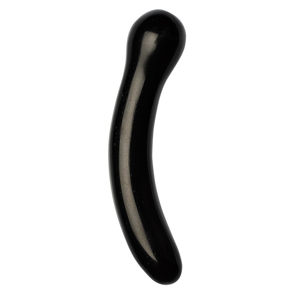 G-spot dildo made of black obsidian La Gemmes G Curve Black Obsidian