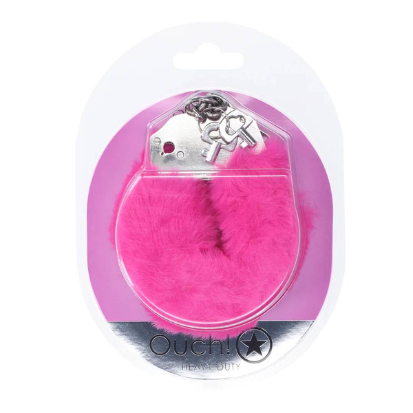 Ouch! Heavy-duty Fluffy Handcuffs Pink