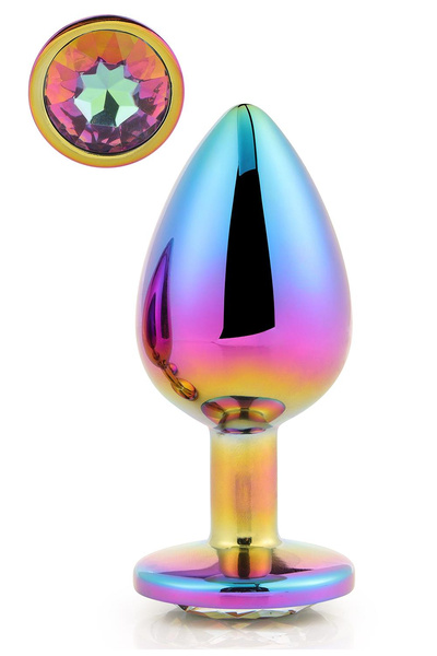 Gleaming Love Multicolour Anal Plug Large Dreamtoys
