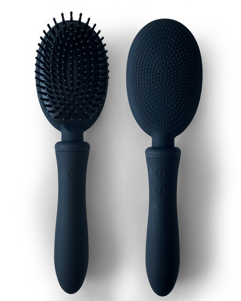 Вібруюча щітка для волосся Vibrating Brush Black Vibraliss