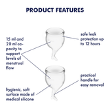 Feel Secure Menstrual Cup Set Satisfyer