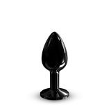 Czarny elegancki korek analny z diamencikiem Dorcel Diamond Plug Black S