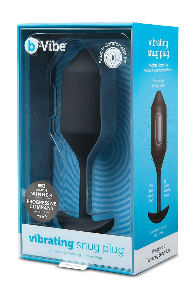 B-VIBE VIBRATING SNUG PLUG 4 BLACK