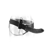 Pipedream Fetisch Fantasy Series 8" Vibrating Hollow Strap-On Black