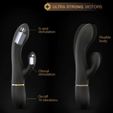 Вібратор Кролик Glam Rabbit Black Dorcel