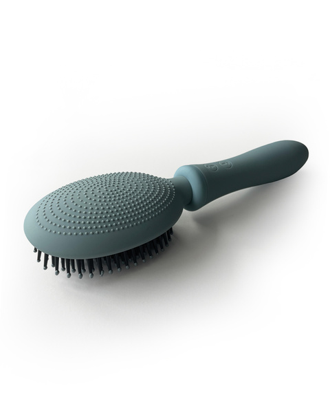 Вібруюча щітка для волосся Vibrating Brush Blue Grey Vibraliss