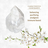 Korek analny z czystym kwarcem La Gemmes Butt Plug Clear Quartz