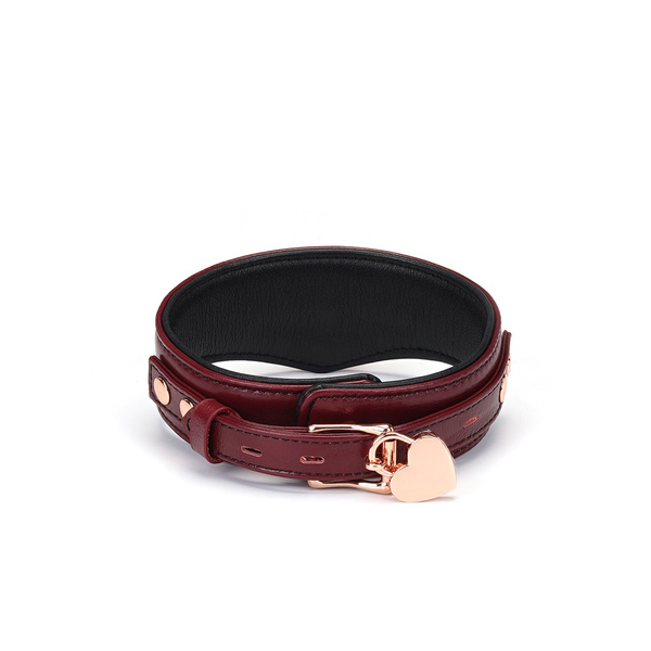 Нашийник зі шлеєю Wine Red Curved Collar Liebe Seele