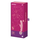 Двосторонній вібратор Triple Lover Pink Satisfyer