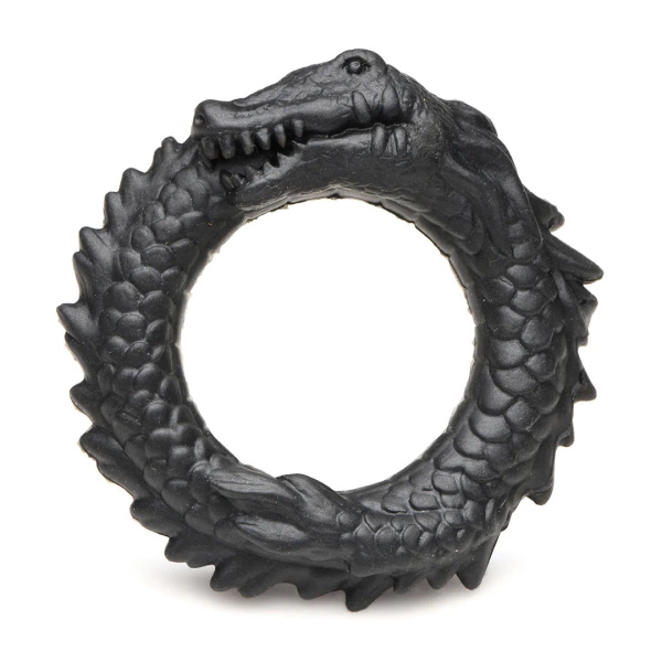 Black Caiman Silicone Cock Ring Creature Cocks