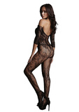 LE DÉSIR Lace Sleeved Bodystocking One Size