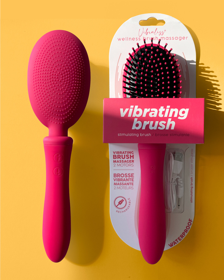 Vibraliss wibrująca szczotka do włosów Vibrating Brush Pink