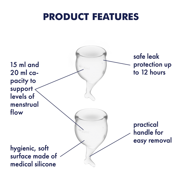 Feel Secure Menstrual Cup Set Satisfyer