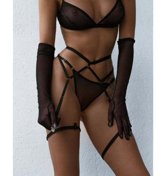 Ginny чорні стрінги L/Xl Promees