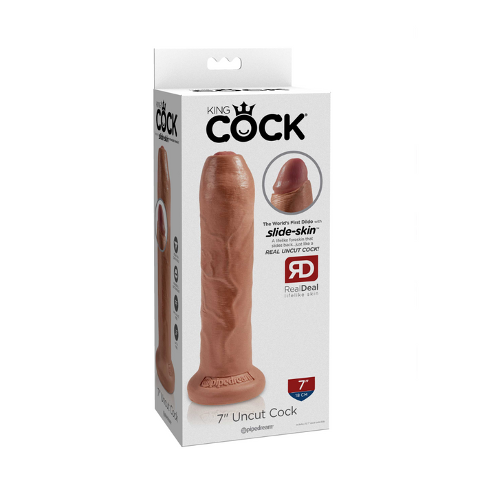 Dildo King Cock Pipedream Uncut 7 Tan