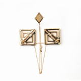 Зажими Adjustable Nipple Clamps With Light Pendant Gold LOCKINK