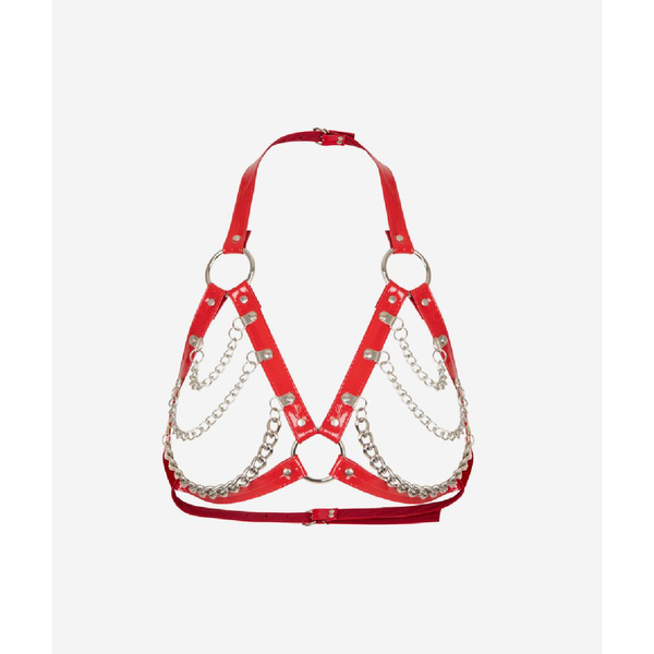 Harness-bra with chains Red HellRider