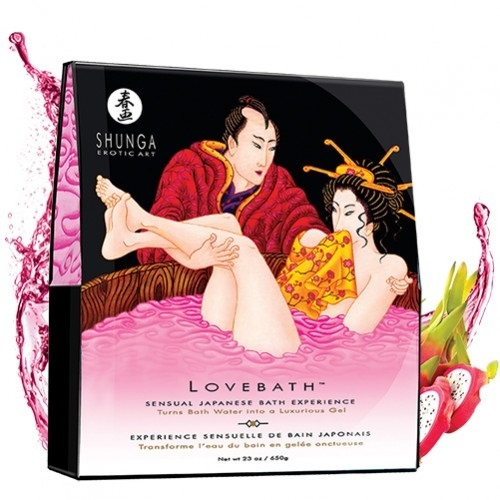 Засіб, що перетворює воду на желе з ароматом питахайї Lovebath Dragon Fruit Shunga