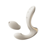 Вібратор для точки G зі стимулятором Talis Ivory White Zalo