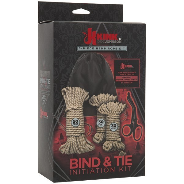 Kink Bind & Tie Initiation Kit 5 Piece Hemp Rope