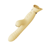 Вібратор Багатофункціональний Rose Thruster Lemon Yellow Zalo