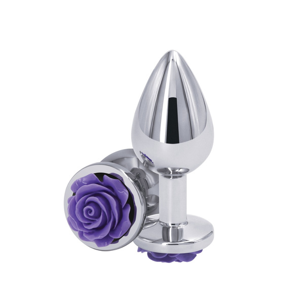 Korek Analny Rose Buttplug Medium Purple NS Novelties