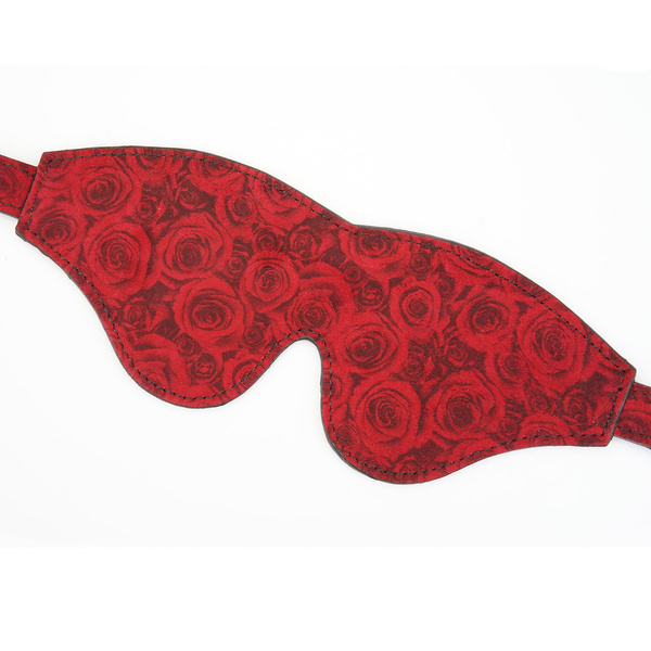 Liebe Seele Kinbaku Ukiyoe Red Rosy Lamb Leather Blindfold