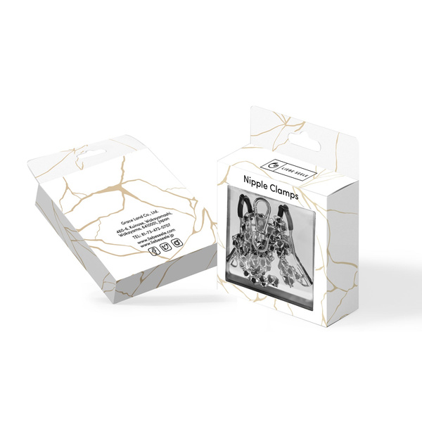 Зажими для соснів Black Beads Chains & Nipple Clamps Liebe Seele